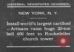 Standbild 20 Tonnen schwere Glocke New York City USA, 1930, aus Sekunde 1 historischem Filmmaterial Videoclip 65675044383