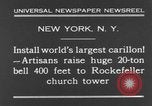 Standbild 20 Tonnen schwere Glocke New York City USA, 1930, aus Sekunde 3 historischem Filmmaterial Videoclip 65675044383