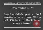 Standbild 20 Tonnen schwere Glocke New York City USA, 1930, aus Sekunde 5 historischem Filmmaterial Videoclip 65675044383