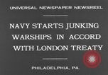 Standbild Cruiser USS St Louis C-20 Philadelphia Pennsylvania USA, 1930, aus Sekunde 9 historischem Filmmaterial Videoclip 65675044385