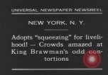 Standbild König Brawman New York City USA, 1931, aus Sekunde 6 historischem Filmmaterial Videoclip 65675044393