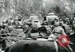 Image of American troops and French tanks in World War I France, 1918, second 9 stock footage video 65675044427