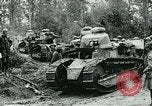 Image of American troops and French tanks in World War I France, 1918, second 17 stock footage video 65675044427