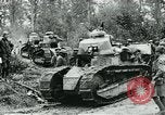 Image of American troops and French tanks in World War I France, 1918, second 18 stock footage video 65675044427