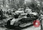 Image of American troops and French tanks in World War I France, 1918, second 20 stock footage video 65675044427