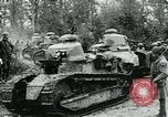 Image of American troops and French tanks in World War I France, 1918, second 21 stock footage video 65675044427