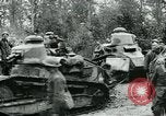 Image of American troops and French tanks in World War I France, 1918, second 24 stock footage video 65675044427