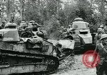 Image of American troops and French tanks in World War I France, 1918, second 25 stock footage video 65675044427