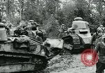 Image of American troops and French tanks in World War I France, 1918, second 26 stock footage video 65675044427