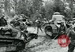 Image of American troops and French tanks in World War I France, 1918, second 27 stock footage video 65675044427