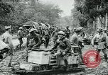 Image of American troops and French tanks in World War I France, 1918, second 36 stock footage video 65675044427