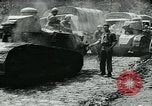 Image of American troops and French tanks in World War I France, 1918, second 40 stock footage video 65675044427