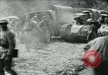 Image of American troops and French tanks in World War I France, 1918, second 46 stock footage video 65675044427