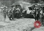 Image of American troops and French tanks in World War I France, 1918, second 48 stock footage video 65675044427