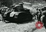 Image of American troops and French tanks in World War I France, 1918, second 58 stock footage video 65675044427