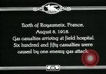 Immagine di Guerra mondiale 1 vittime americane di gas velenosi Royaumeix Francia, 1918, secondo 6 filmato di repertorio 65675044435