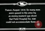 Immagine di Guerra mondiale 1 vittime americane di gas velenosi Royaumeix Francia, 1918, secondo 40 filmato di repertorio 65675044435
