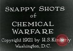 Immagine di Portable tossico di bombole di gas United States USA, 1921, secondo 11 filmato di repertorio 65675044444