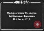 Standbild 1nd Infantry Division Exermont Frankreich, 1918, aus Sekunde 4 historischem Filmmaterial Videoclip 65675044464