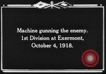 Standbild 1nd Infantry Division Exermont Frankreich, 1918, aus Sekunde 6 historischem Filmmaterial Videoclip 65675044464