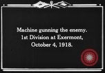 Standbild 1nd Infantry Division Exermont Frankreich, 1918, aus Sekunde 7 historischem Filmmaterial Videoclip 65675044464