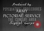 Image of Treatment for psychiatric combat stress in World War 2 Italy, 1944, second 10 stock footage video 65675044515