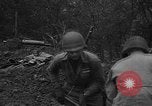 Standbild American 30 Infanterie Division setzt Verteidigung in Holz Stavelot Belgien, 1944, aus Sekunde 16 historischem Filmmaterial Videoclip 65675044524