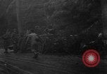 Standbild American 30 Infanterie Division setzt Verteidigung in Wald in der Nähe von Malmedy Malmedy Belgien, 1944, aus Sekunde 16 historischem Filmmaterial Videoclip 65675044525