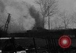 Standbild Deutsch 12 SS tiger Tanks und andere Rüstung brennen Sankt Vith Belgien, 1944, aus Sekunde 5 historischem Filmmaterial Videoclip 65675044526