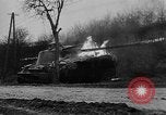 Standbild Deutsch 12 SS tiger Tanks und andere Rüstung brennen Sankt Vith Belgien, 1944, aus Sekunde 10 historischem Filmmaterial Videoclip 65675044526