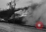 Standbild Deutsch 12 SS tiger Tanks und andere Rüstung brennen Sankt Vith Belgien, 1944, aus Sekunde 13 historischem Filmmaterial Videoclip 65675044526