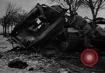 Standbild Deutsch 12 SS tiger Tanks und andere Rüstung brennen Sankt Vith Belgien, 1944, aus Sekunde 20 historischem Filmmaterial Videoclip 65675044526