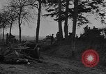Standbild Deutsch 12 SS tiger Tanks und andere Rüstung brennen Sankt Vith Belgien, 1944, aus Sekunde 28 historischem Filmmaterial Videoclip 65675044526