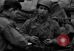 Standbild Deutsch 12 SS tiger Tanks und andere Rüstung brennen Sankt Vith Belgien, 1944, aus Sekunde 48 historischem Filmmaterial Videoclip 65675044526