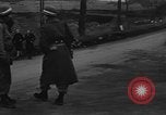 Image of Civilians fleeing Bastogne as German Forces advance toward the town Bastogne Belgium, 1944, second 6 stock footage video 65675044527