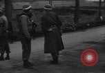 Image of Civilians fleeing Bastogne as German Forces advance toward the town Bastogne Belgium, 1944, second 7 stock footage video 65675044527
