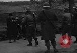 Image of Civilians fleeing Bastogne as German Forces advance toward the town Bastogne Belgium, 1944, second 12 stock footage video 65675044527