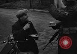 Image of Civilians fleeing Bastogne as German Forces advance toward the town Bastogne Belgium, 1944, second 28 stock footage video 65675044527