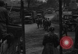 Image of Civilians fleeing Bastogne as German Forces advance toward the town Bastogne Belgium, 1944, second 31 stock footage video 65675044527