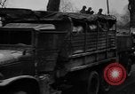 Image of Civilians fleeing Bastogne as German Forces advance toward the town Bastogne Belgium, 1944, second 43 stock footage video 65675044527