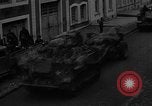 Image of Civilians fleeing Bastogne as German Forces advance toward the town Bastogne Belgium, 1944, second 45 stock footage video 65675044527