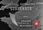 Standbild deutschen Kapitulation Beaugency Frankreich, 1944, aus Sekunde 6 historischem Filmmaterial Videoclip 65675044538