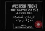Image of Battles of Ardennes and the Bulge Ardennes Western Front, 1945, second 17 stock footage video 65675044565