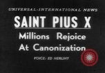 Standbild Papst Pius X Rom Italien, 1954, aus Sekunde 21 historischem Filmmaterial Videoclip 65675044582