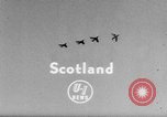 Image of Canadian Canadair Sabre Jets Scotland United Kingdom, 1954, second 4 stock footage video 65675044585