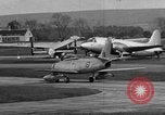 Image of Canadian Canadair Sabre Jets Scotland United Kingdom, 1954, second 26 stock footage video 65675044585