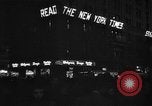 Image of New York Times building marquee New York City USA, 1948, second 5 stock footage video 65675044605