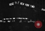 Image of New York Times building marquee New York City USA, 1948, second 6 stock footage video 65675044605