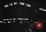 Image of New York Times building marquee New York City USA, 1948, second 8 stock footage video 65675044605