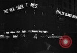 Image of New York Times building marquee New York City USA, 1948, second 11 stock footage video 65675044605
